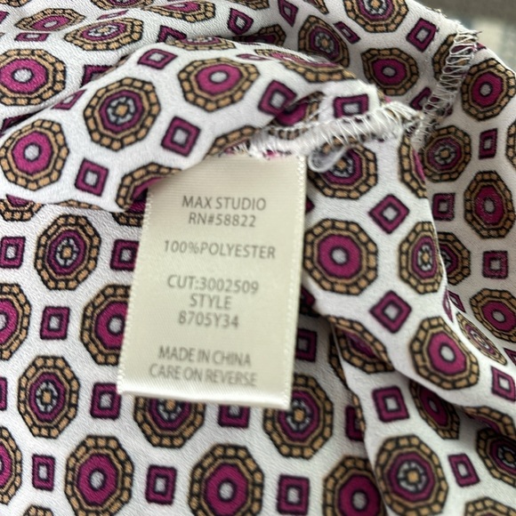 Max Studio - v neck long balloon sleeve wrap - high low - size XL - Picture 5 of 6